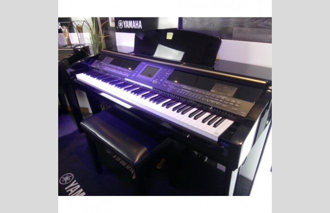 Used Yamaha CVP405 Polished Ebony Digital Piano Complete Package (SN:GBRCPH01005) - Image 8